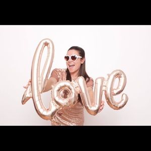 Rose gold sequin mini dress